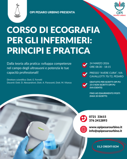 24.03.2026 Corso di Ecografia per gli infermieri: principi e pratica