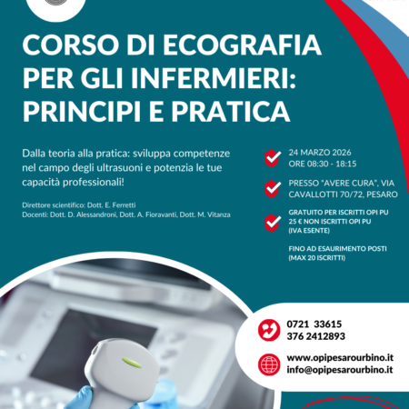 24.03.2026 Corso di Ecografia per gli infermieri: principi e pratica