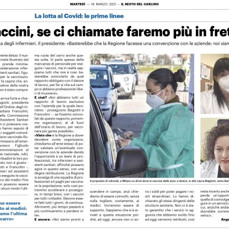 Rassegna stampa 16.03.21