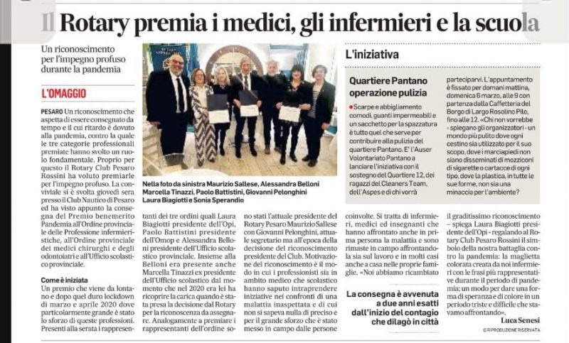 CORRIERE ADRIATICO 05.03.2022