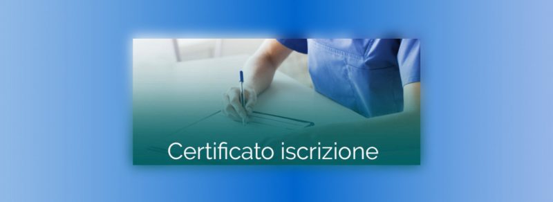 Certificato d’iscrizione