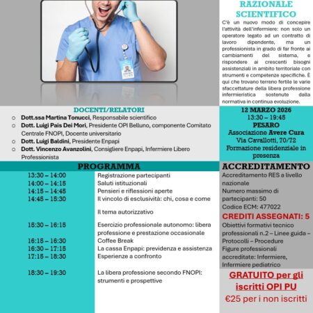 12.03.2026 Corso Le libere professioni: dove siamo e dove stiamo andando