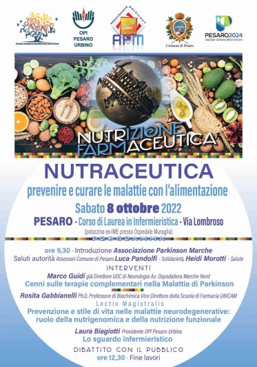 Convegno Nutraceutica: prevenire e curare le malattie con l’alimentazione 8 ottobre 2022 Pesaro