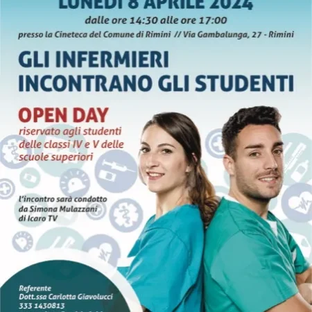 Gli infermieri incontrano gli studenti – open day – OPI Rimini