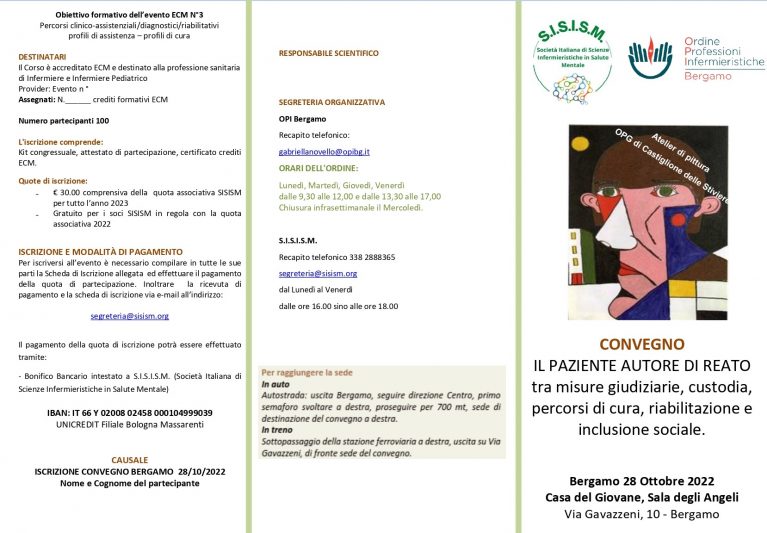 28.10.2022 Convegno Il paziente autore di reato -Bergamo