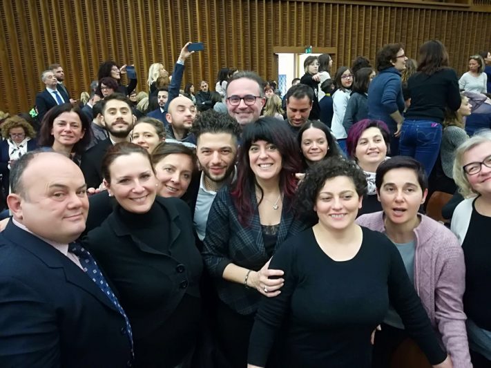 03.03.2018 Gli Infermieri di Pesaro Urbino in udienza dal Papa