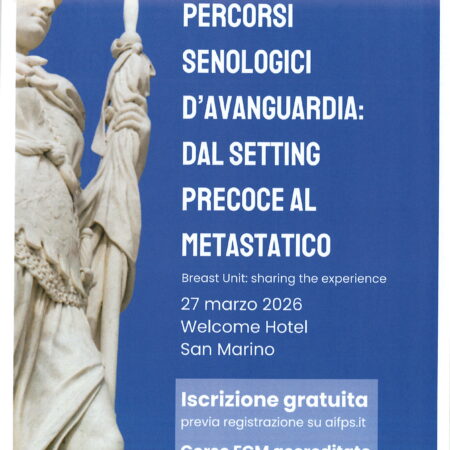 27.03.2026 Giornata di Studio Percorsi senologici d’avanguardia a San Marino. Evento accreditato ECM