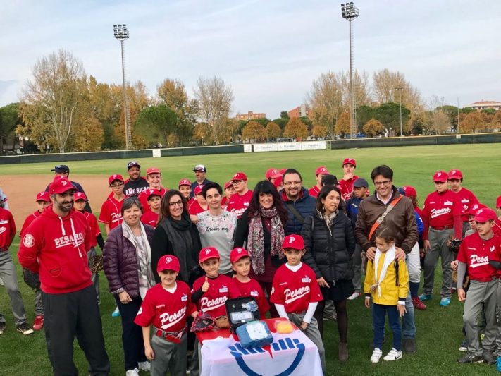 04.11.2017 Donazione defibrillatore del Collegio IPASVI alla Società Sportiva ASD Baseball di Pesaro