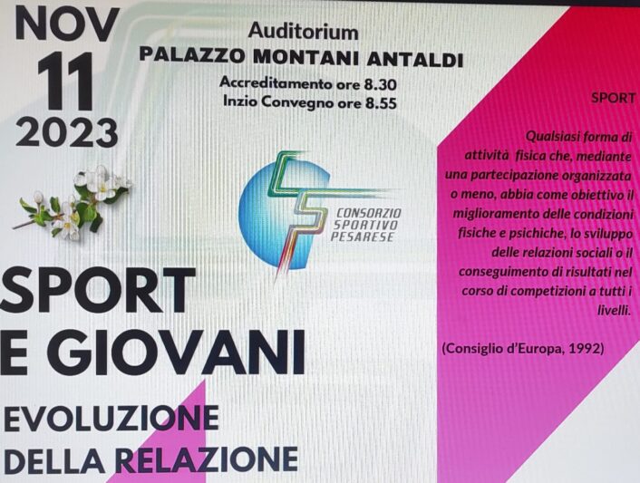 Convegno tematico interattivo: Sport e Giovani – Evoluzione della Relazione