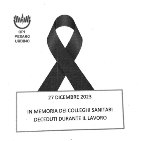 IN MEMORIA DEI COLLEGHI SANITARI DECEDUTI DURANTE IL LAVORO 27.12.2023