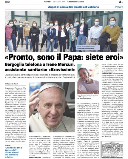 23.06.2020 Riconoscimento del Papa