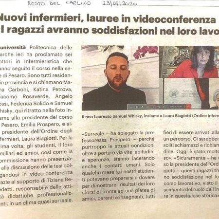 23.04.2020 RESTO DEL CARLINO:Lauree Online